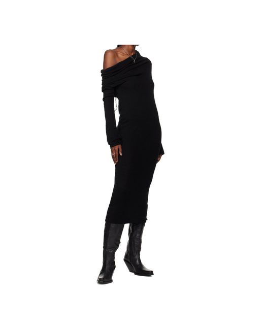 Ann Demeulemeester Black Lidar Western Tall Boots