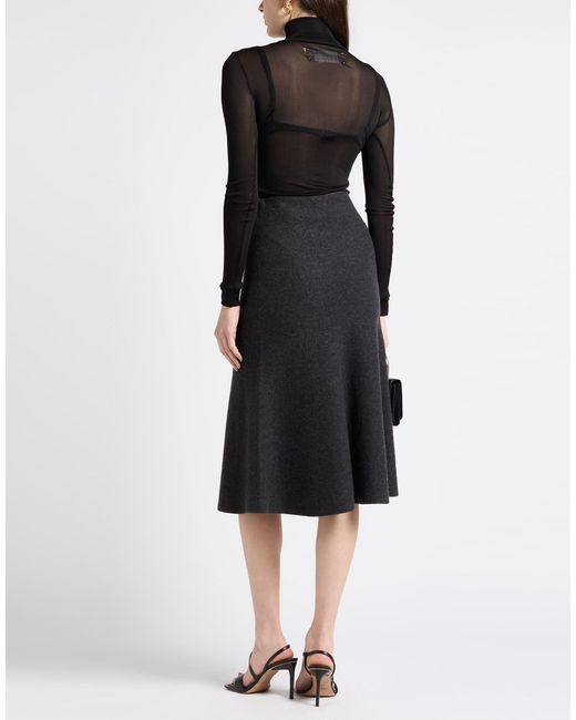 Maison Margiela Black Solid Color Turtleneck Sweater