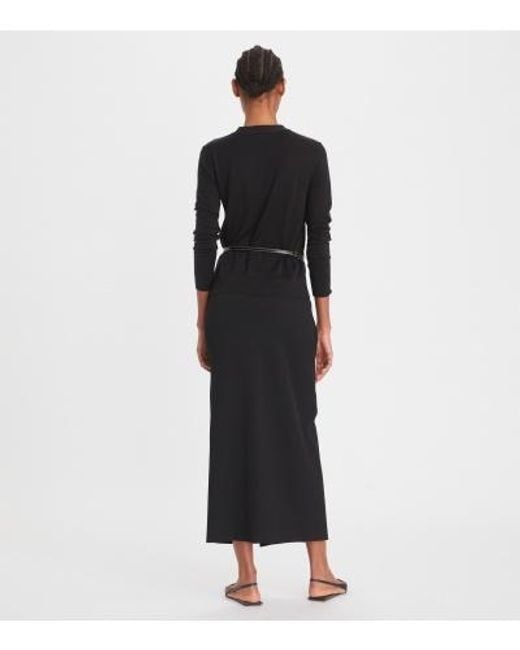 Tory Burch Black Button-Up V-Neck Cardigan