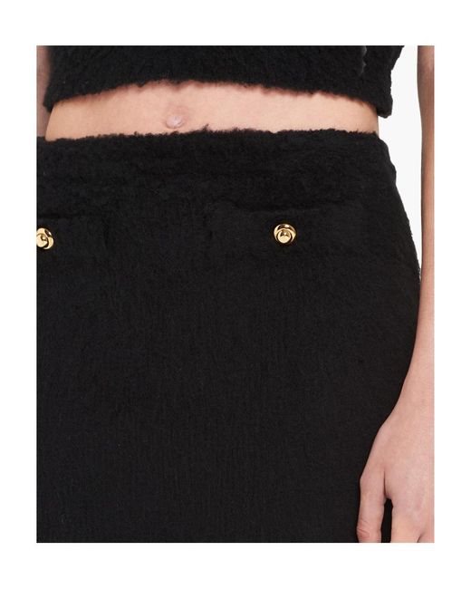 Miu Miu Black Bouclé Miniskirt