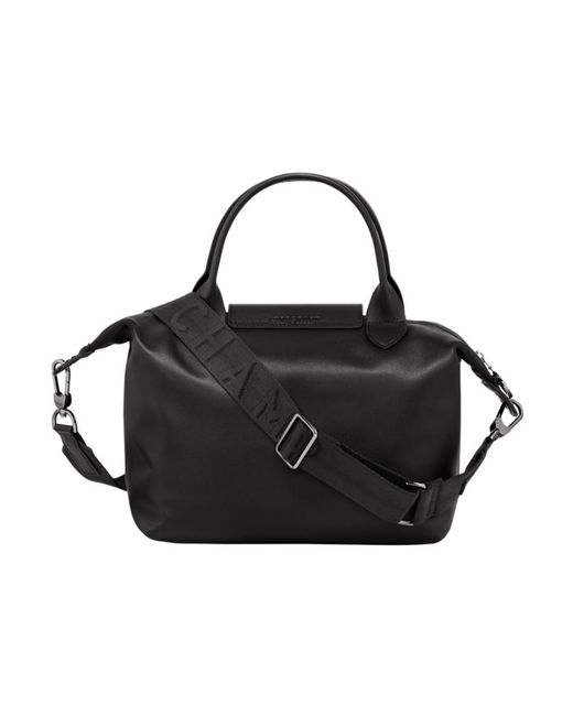 Longchamp Black Le Pliage Xtra Small Top Handle Bag