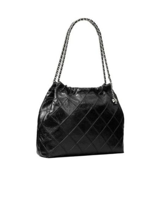 Tory Burch Black Fleming Hobo Bag