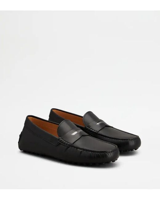 Tod's Black City Gommino Loafers for men