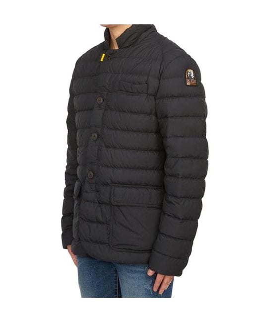 Parajumpers Black High-Collar Long-Sleeved Down Jacket for men