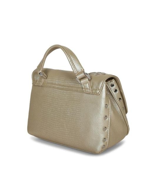 Zanellato Metallic Top Handle Shoulder Bag