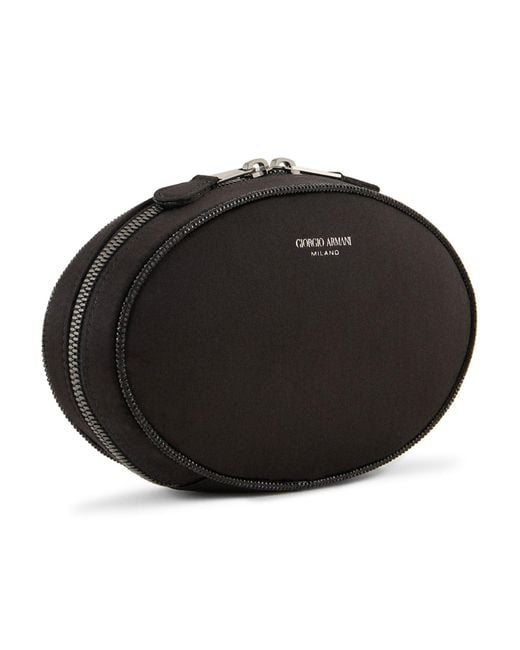 Giorgio Armani Black Chain-Link Clutch Bag