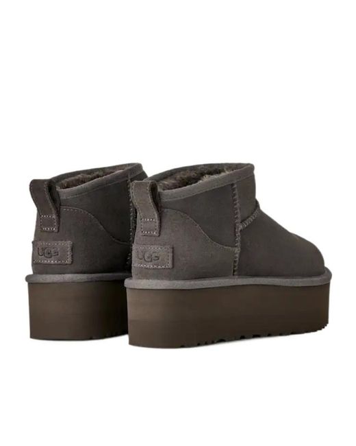 Ugg Brown 51Mm Platform Suede Boots