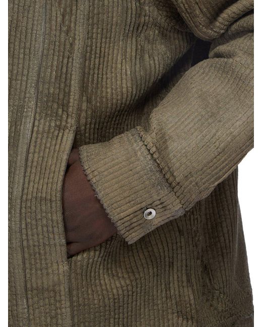 Rick Owens Brown Jumbo Worker Jacket for men