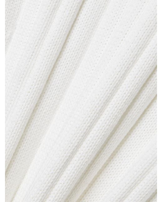 Khaite White Long-Sleeved Sweater