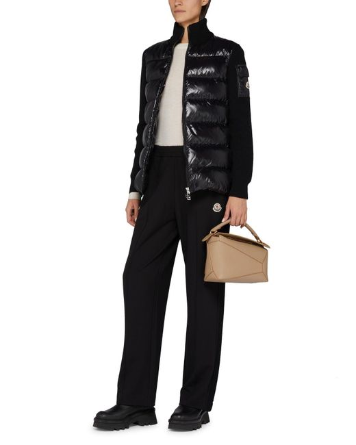 Moncler Black Elastic Waist Sweatpants