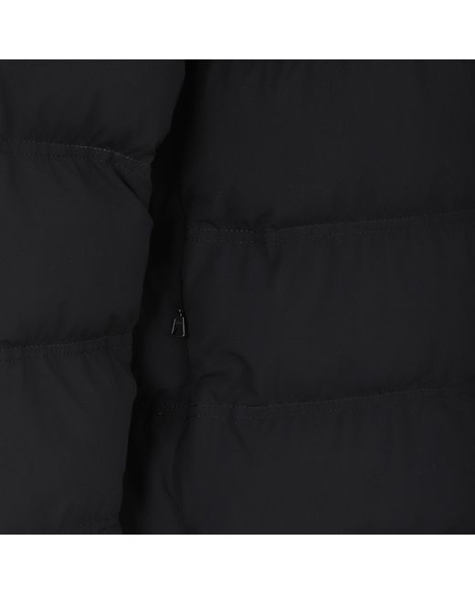 Aspesi Black Quilted Hooded Jacket for men