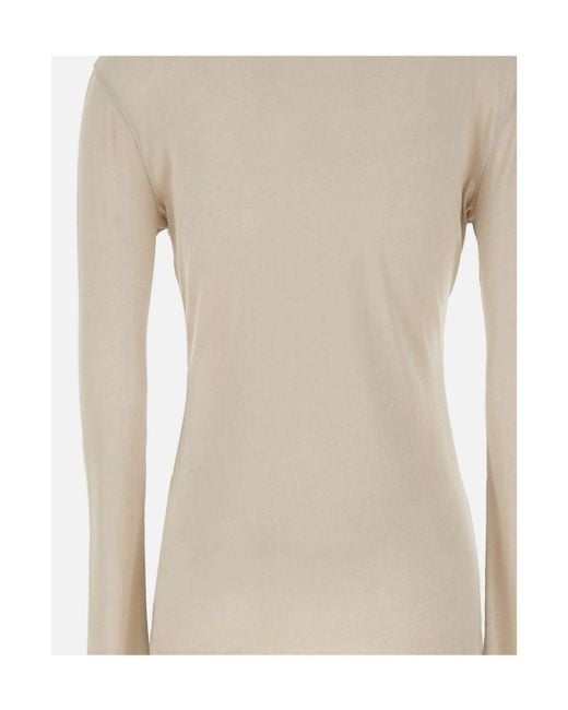 Entire studios Natural Sheer Long Sleeve Knitted Top