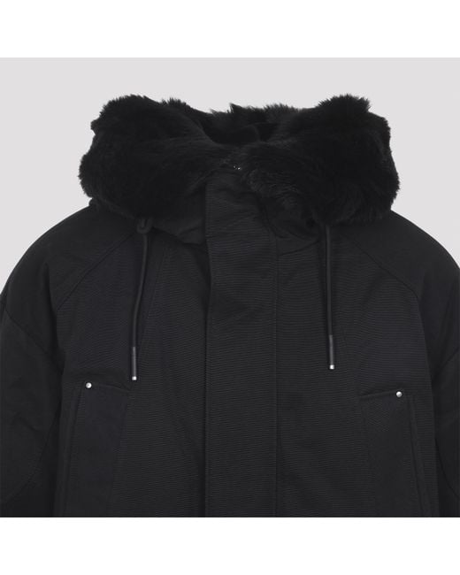Moose Knuckles Black Dawson Hooded Parka for men