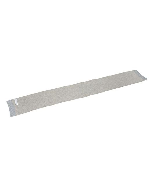 COACH Gray Ribbed Scarf for men