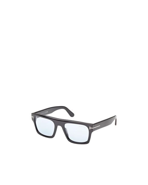 Tom Ford White Eyewear Square Frame Sunglasses for men