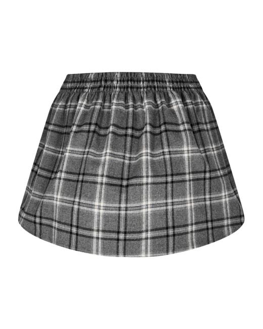 Miu Miu Gray Mini Skirt