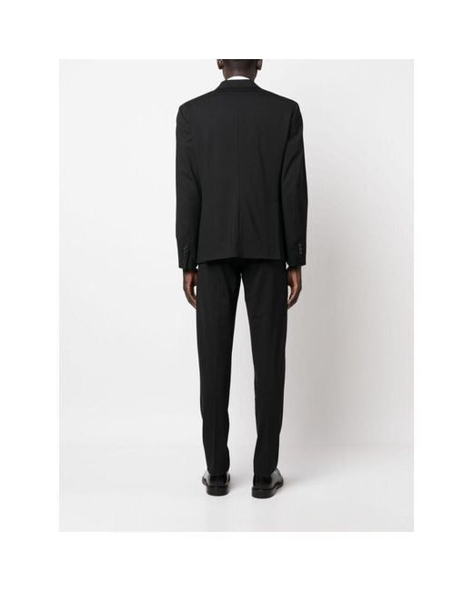 DSquared² Black Single-Breasted Two-Piece Tailored Suit for men