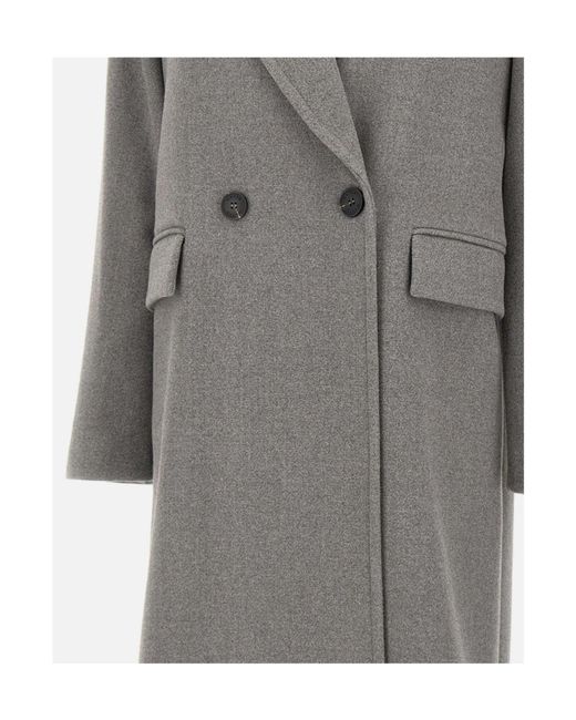 Kaos Gray Double-Breasted Coat