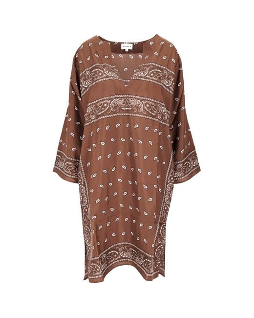 P.A.R.O.S.H. Brown Patterned Dress
