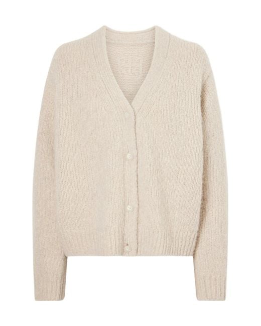 Nili Lotan Natural Wool And Cashmere-Blend Cardigan
