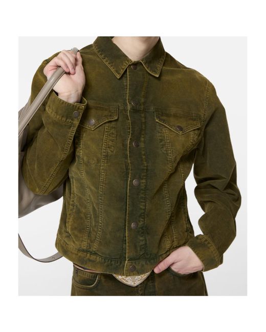 Acne Green Corduroy Jacket for men
