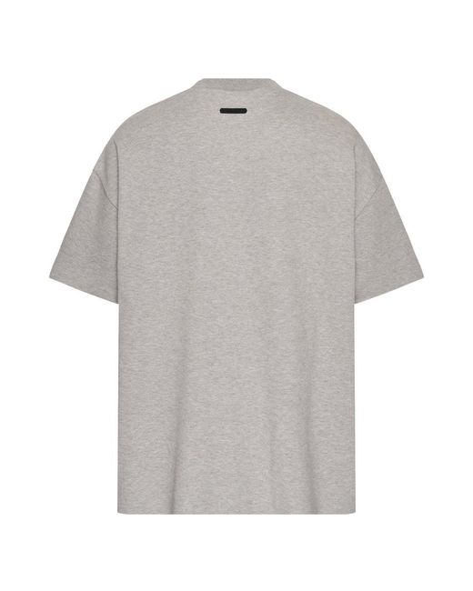 Fear Of God Gray Oversized T-Shirt for men