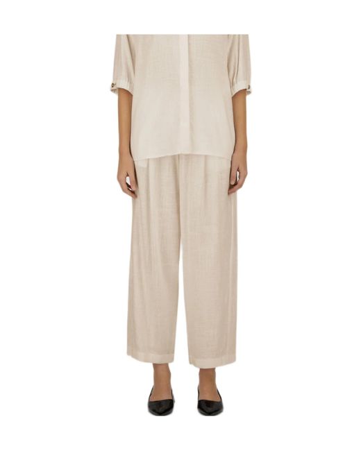 Herno Natural Drawstring-Waist Trousers