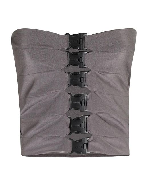 Coperni Gray Multi Buckle Top