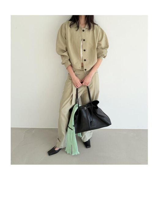 Low Classic Natural Belt-Strap Casual Pants