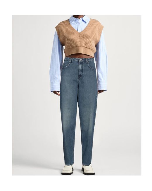 Isabel Marant Blue Tapered Jeans