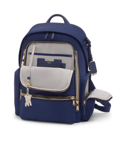 Tumi Blue Celina Logo-Plaque Zip-Fastening Backpack