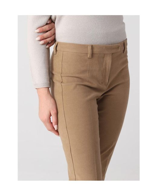 Max Mara Natural 'S High Waist Straight Leg Pants