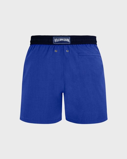 Vilebrequin Blue Merinos Wool Swim Trunks for men