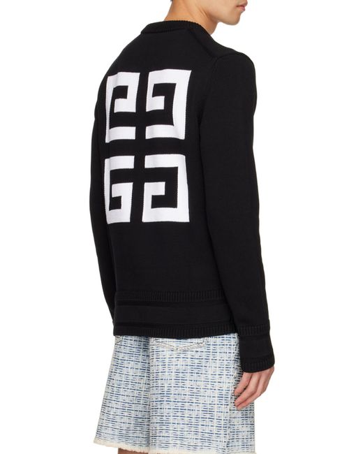 Givenchy Black 4G Knitted Jumper for men