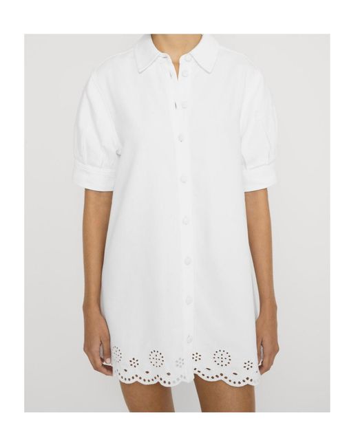 FRAME White Eyelet Play Dress