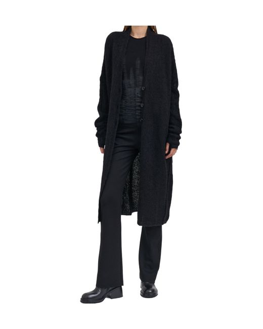 Thom Krom Black Cardigan Lungo Oversize