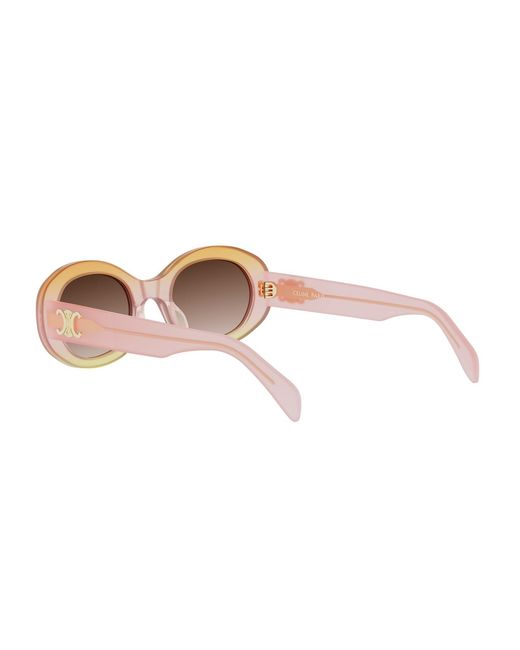 Céline White Full Frame Sunglasses