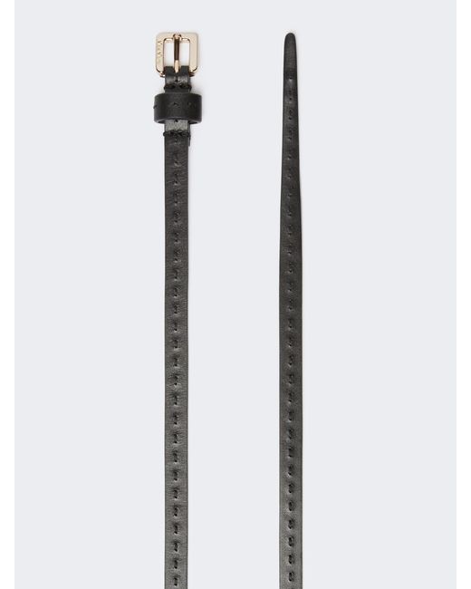 Max Mara White Stitch Detailed Belt