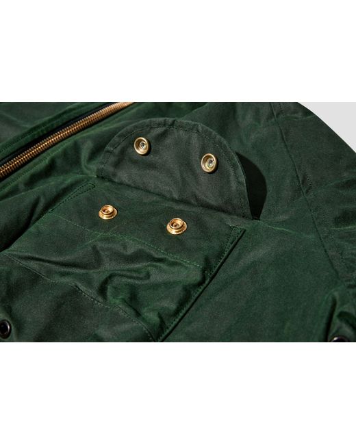 Drake's Green Long-Sleeved Casual Jacket for men