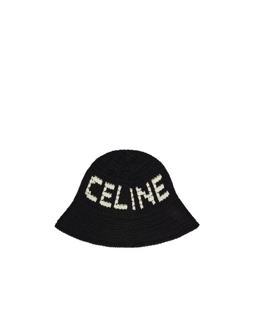 Céline Black Beanie for men