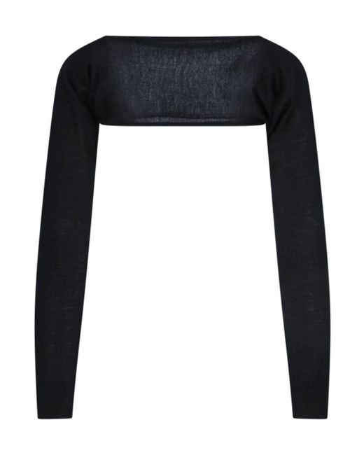 Alaïa Black Knitted Crop Top