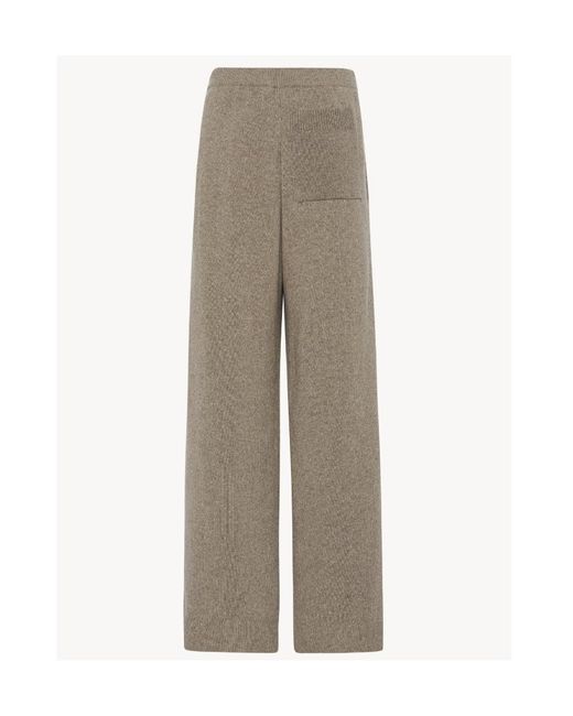 The Row Natural Ribbed-Knit Long-Sleeved Jumper
