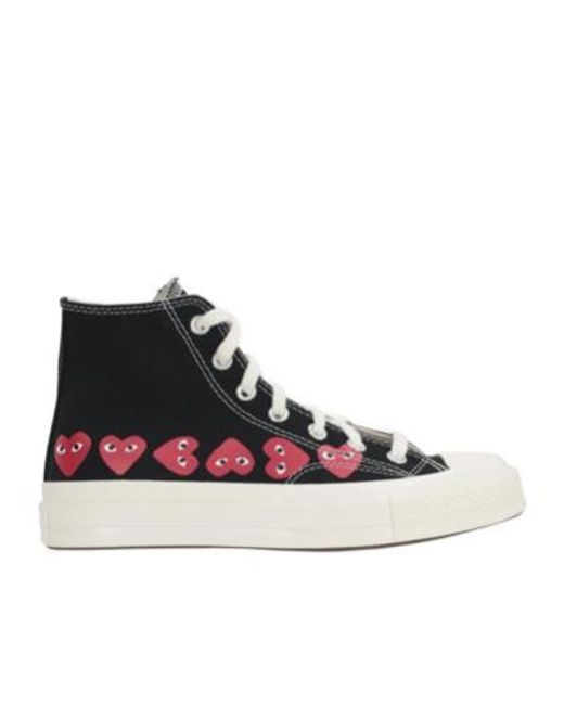 COMME DES GARÇONS PLAY Multicolor Comme Des Garcons Playxconverse Lace-Up High-Top Casual Shoes