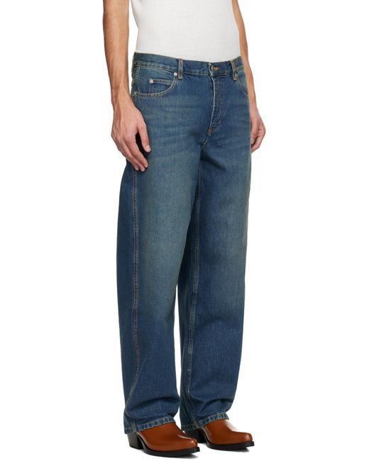 Isabel Marant Blue Straight Leg Jeans for men