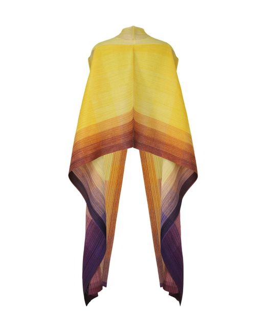 Pleats Please Issey Miyake Yellow Pleats Please Issey Miyake Photon Pleated Vest