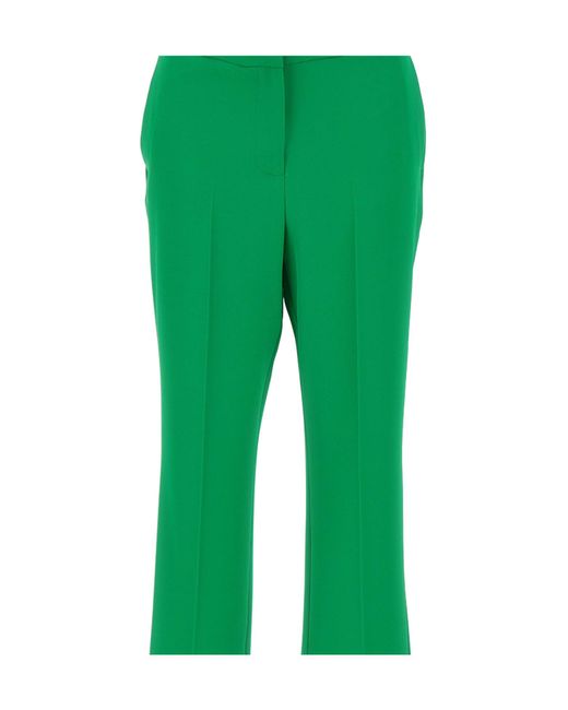 Kaos Green Pressed-Crease Trousers