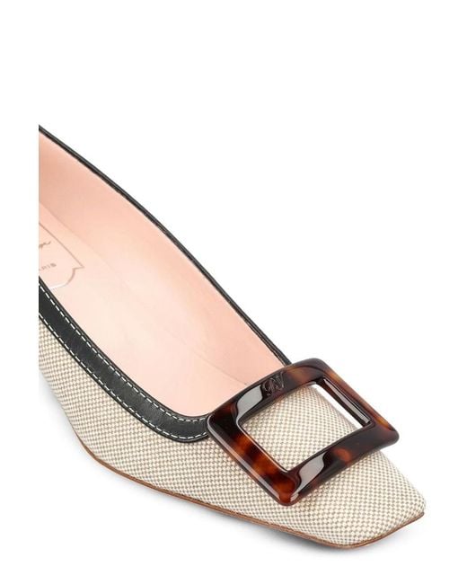 Roger Vivier Natural Heeled Pumps
