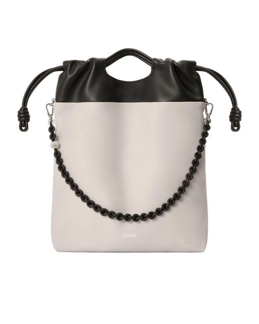 Loewe Black Flamenco Purse Tote Bag