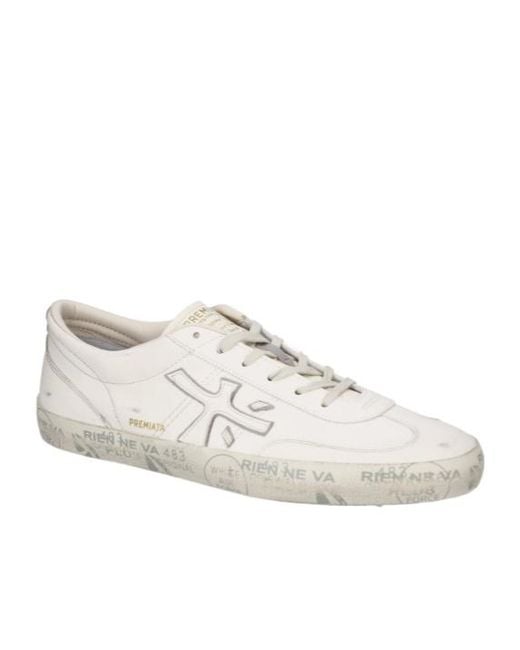 Premiata White David 8091 Sneakers for men