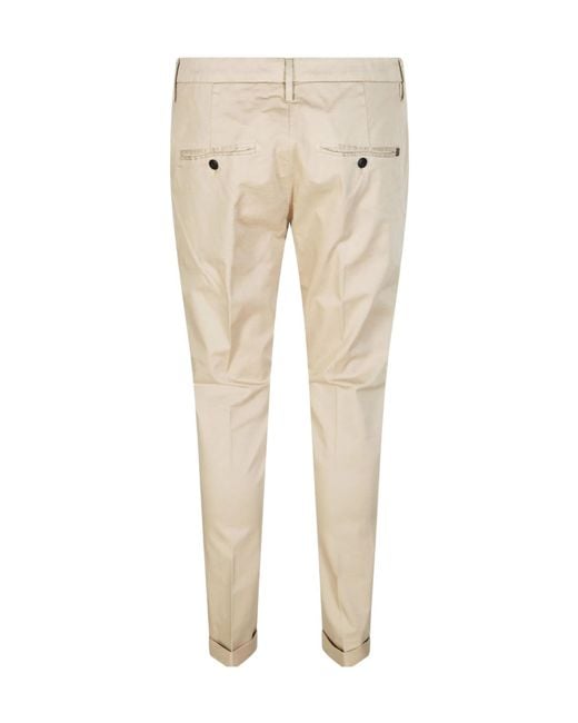 Dondup Natural Belt Loop Trousers for men